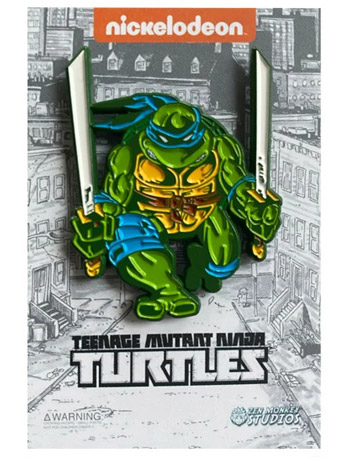 Teenage Mutant Ninja Turtles Comic Era Leonardo Enamel Pin Gallery Image 2