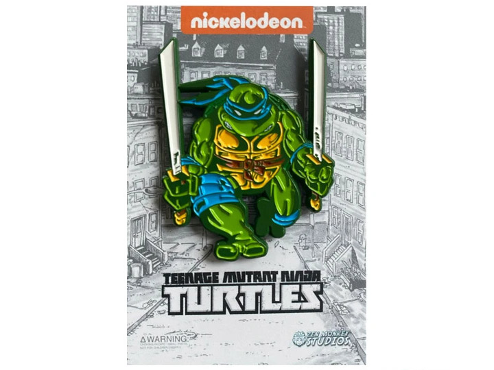Teenage Mutant Ninja Turtles Comic Era Leonardo Enamel Pin Gallery Image 1