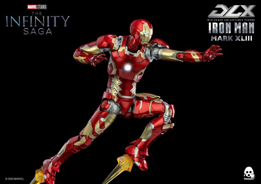 Avengers: Infinity Saga DLX Iron Man Mark 43 1/12 Scale Action Figure Gallery Image 14