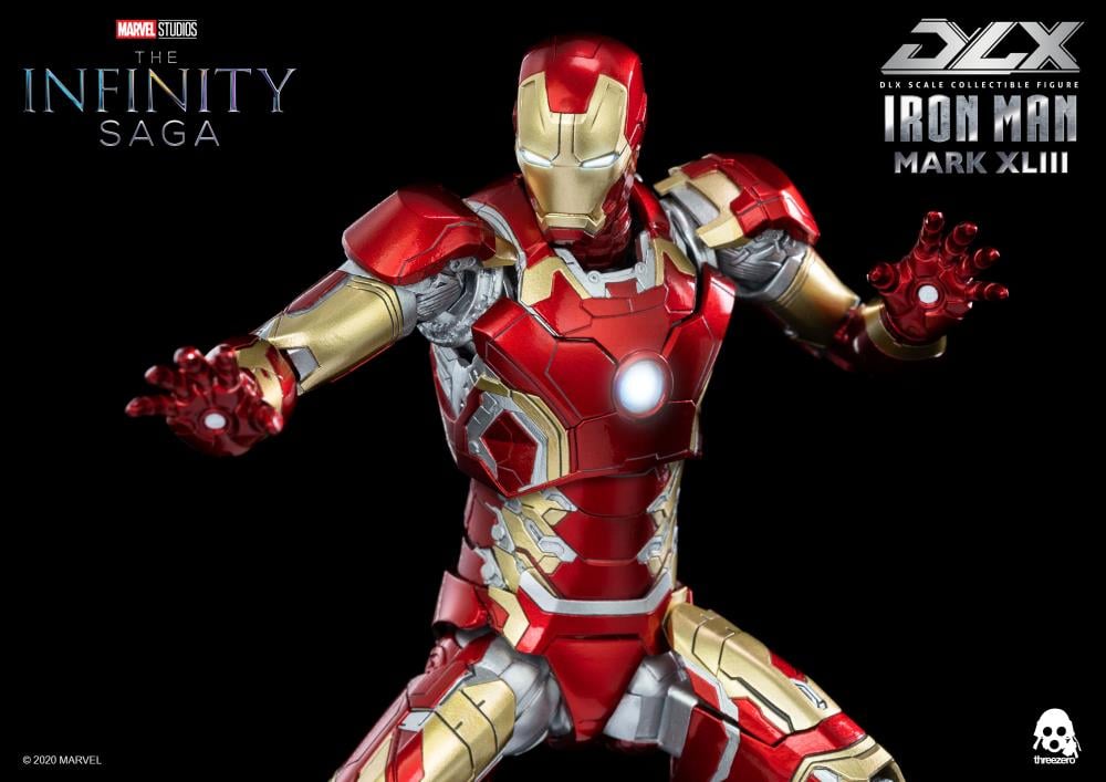 Avengers: Infinity Saga DLX Iron Man Mark 43 1/12 Scale Action Figure Gallery Image 10
