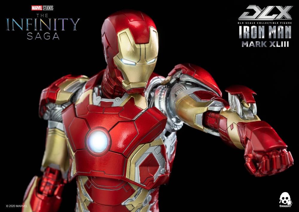 Avengers: Infinity Saga DLX Iron Man Mark 43 1/12 Scale Action Figure Gallery Image 7