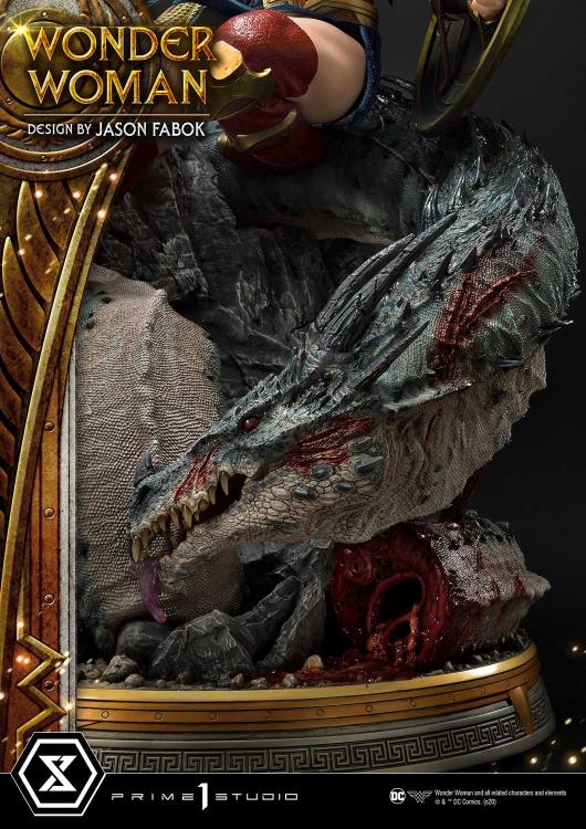 Wonder Woman Museum Masterline Wonder Woman Vs. Hydra 1/3 Scale Exclusive Statue (With Bonus) Gallery Image 30