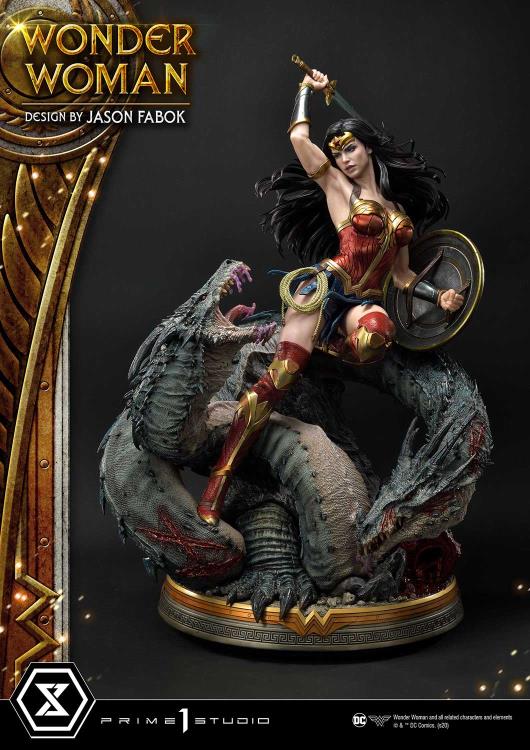 Wonder Woman Museum Masterline Wonder Woman Vs. Hydra 1/3 Scale Exclusive Statue (With Bonus) Gallery Image 12