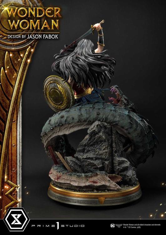 Wonder Woman Museum Masterline Wonder Woman Vs. Hydra 1/3 Scale Exclusive Statue (With Bonus) Gallery Image 14