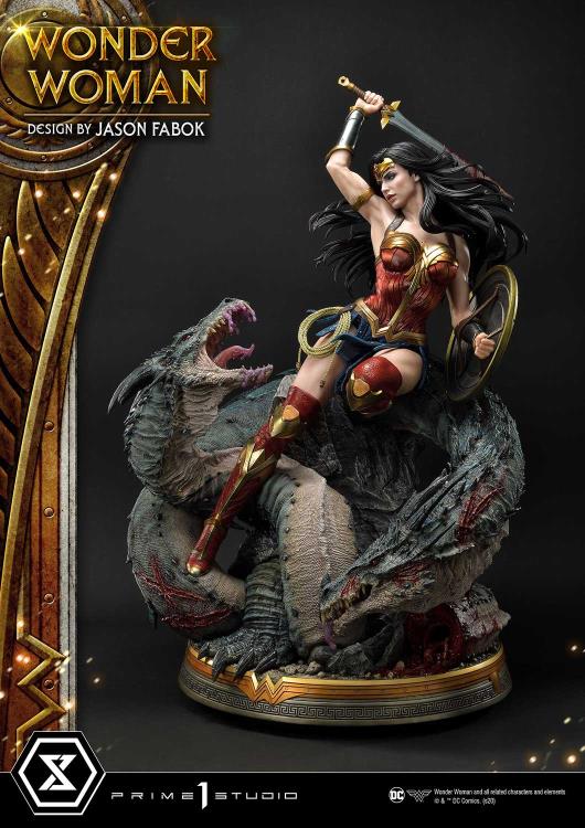 Wonder Woman Museum Masterline Wonder Woman Vs. Hydra 1/3 Scale Exclusive Statue (With Bonus) Gallery Image 11