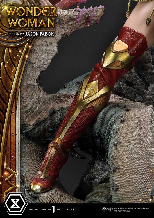 Wonder Woman Museum Masterline Wonder Woman Vs. Hydra 1/3 Scale Exclusive Statue (With Bonus) Gallery Image 25