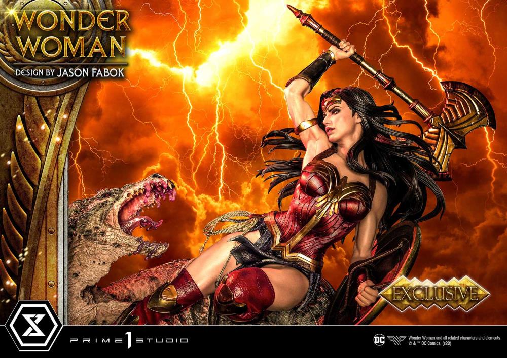 Wonder Woman Museum Masterline Wonder Woman Vs. Hydra 1/3 Scale Exclusive Statue (With Bonus) Gallery Image 8