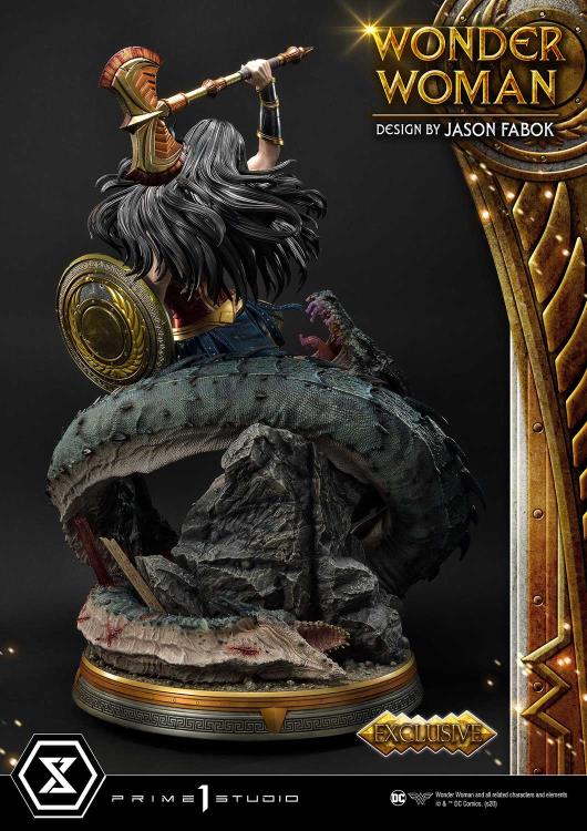 Wonder Woman Museum Masterline Wonder Woman Vs. Hydra 1/3 Scale Exclusive Statue (With Bonus) Gallery Image 16