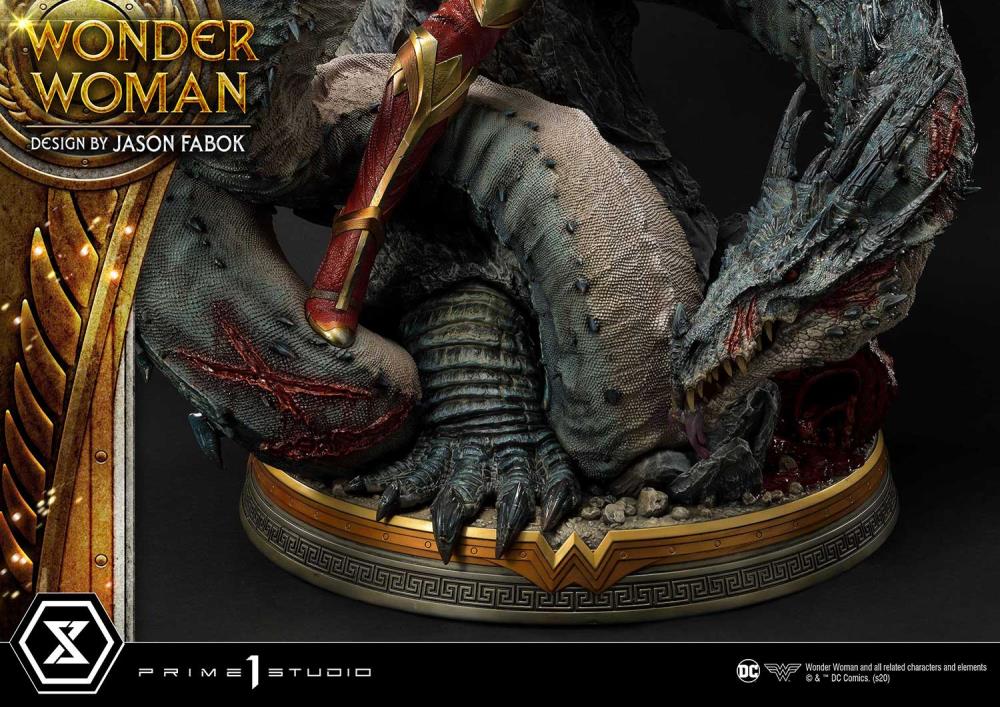 Wonder Woman Museum Masterline Wonder Woman Vs. Hydra 1/3 Scale Exclusive Statue (With Bonus) Gallery Image 32