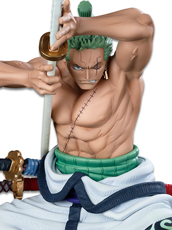 One Piece World Figure Colosseum 3 Super Master Stars Piece Roronoa Zoro (The Brush) Gallery Image 2