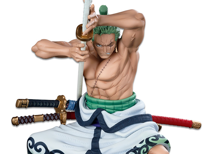One Piece World Figure Colosseum 3 Super Master Stars Piece Roronoa Zoro (The Brush) Gallery Image 1