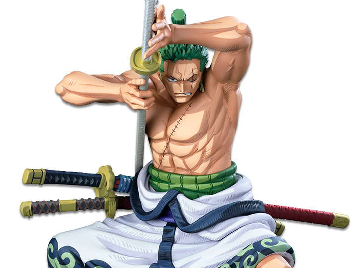 One Piece World Figure Colosseum 3 Super Master Stars Piece Roronoa Zoro (Two Dimensions) Gallery Image 1