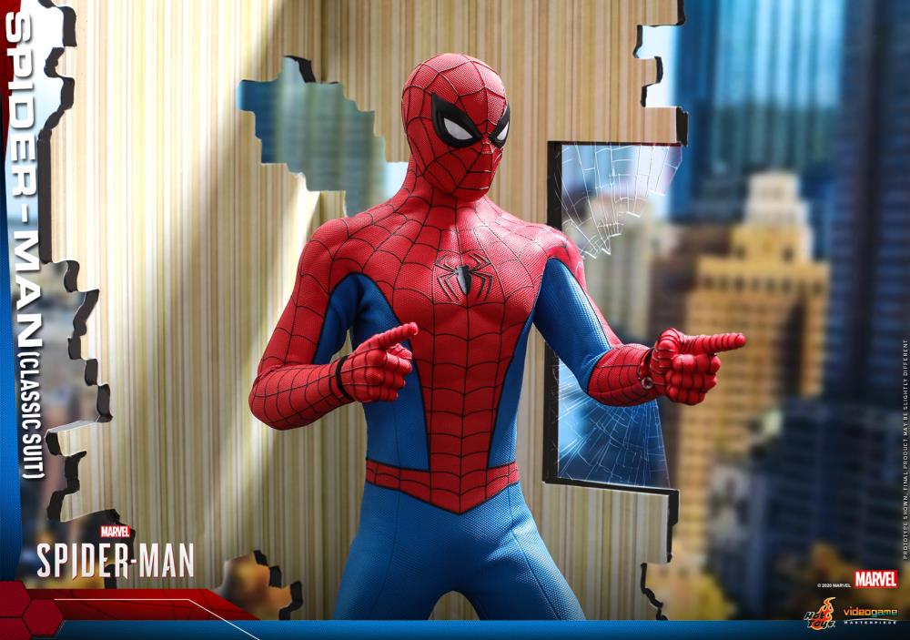 Marvel's Spider-Man VGM48 Spider-Man (Classic Suit) 1/6th scale Collectible Figure Gallery Image 19