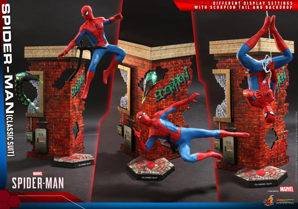 Marvel's Spider-Man VGM48 Spider-Man (Classic Suit) 1/6th scale Collectible Figure Gallery Image 4