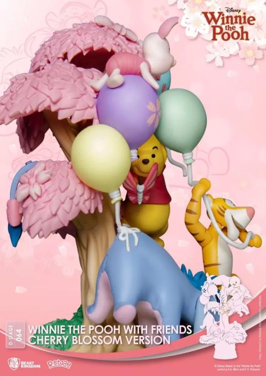 Winnie the Pooh D-Stage DS-064 Pooh With Friends (Cherry Blossom Ver.) Limited Edition Statue Gallery Image 8