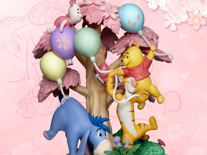 Winnie the Pooh D-Stage DS-064 Pooh With Friends (Cherry Blossom Ver.) Limited Edition Statue Gallery Image 1