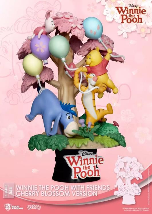 Winnie the Pooh D-Stage DS-064 Pooh With Friends (Cherry Blossom Ver.) Limited Edition Statue Gallery Image 4