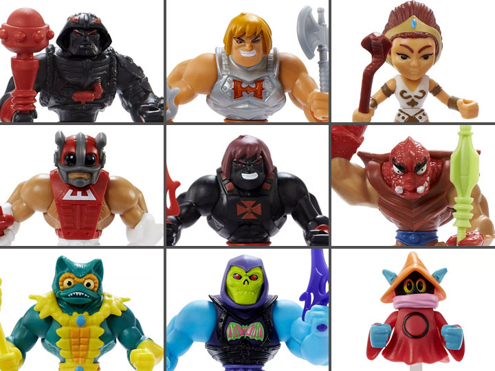 Masters of the Universe: Eternia Minis Wave 2 Set of 9 Figures Gallery Image 1