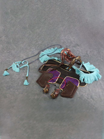 Ancient Japanese Harness (Blue) 1/6 Scale Accessory Set Gallery Image 2