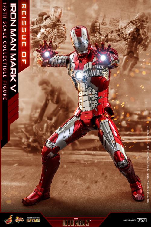 Iron Man 2 MMS400-D18 Mark V 1/6th Scale Collectible Figure (Reissue) Gallery Image 3