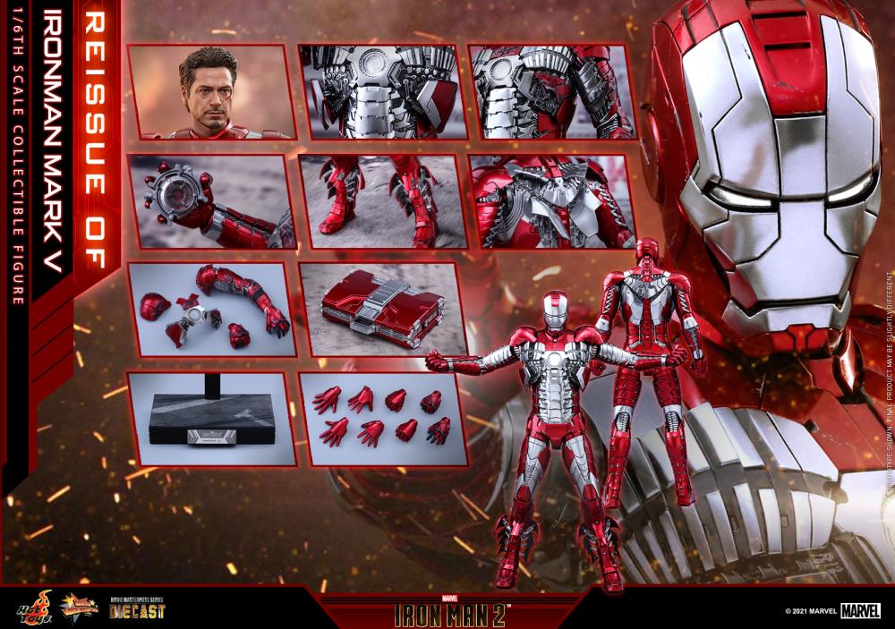 Iron Man 2 MMS400-D18 Mark V 1/6th Scale Collectible Figure (Reissue) Gallery Image 11
