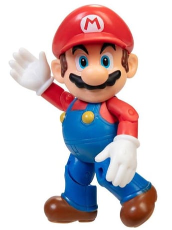 World of Nintendo Mario with 1-Up Mushroom 4-Inch Scale Figure Gallery Image 2