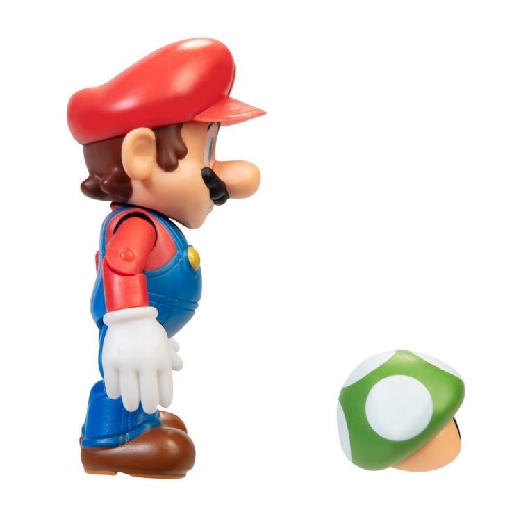World of Nintendo Mario with 1-Up Mushroom 4-Inch Scale Figure Gallery Image 6