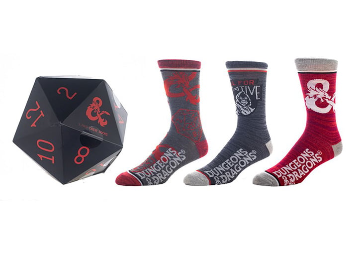 Dungeons & Dragons Crew Socks Three-Pack Gallery Image 1
