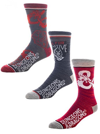 Dungeons & Dragons Crew Socks Three-Pack Gallery Image 2
