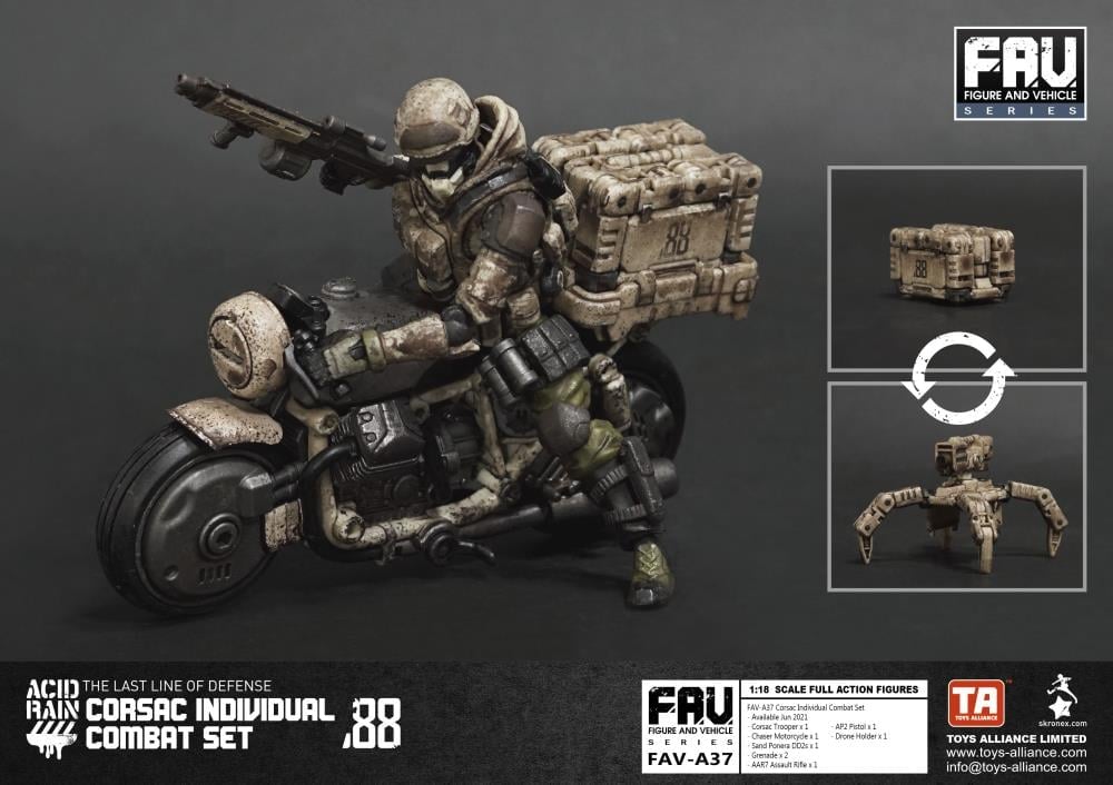 Acid Rain FAV-A37 Corsac Individual Combat Action Figure Set