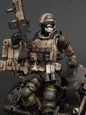 Acid Rain FAV-A37 Corsac Individual Combat Action Figure Set