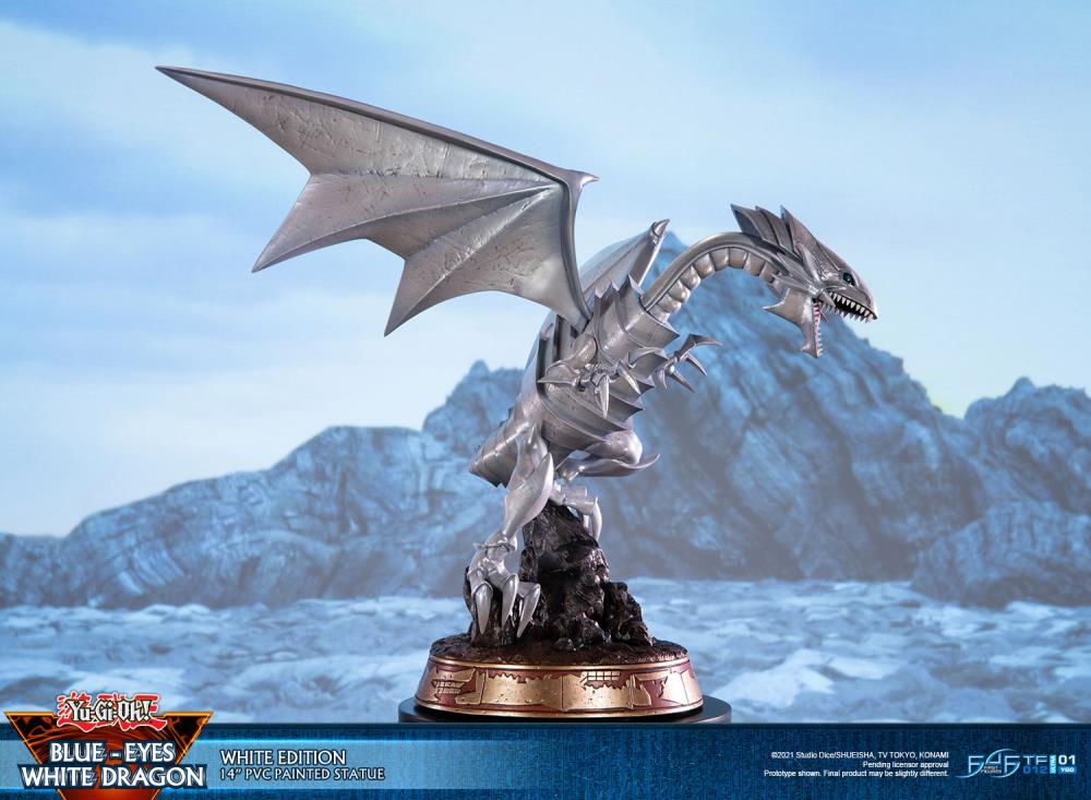 Yu-Gi-Oh! Blue-Eyes White Dragon (White Variant) Statue Gallery Image 4