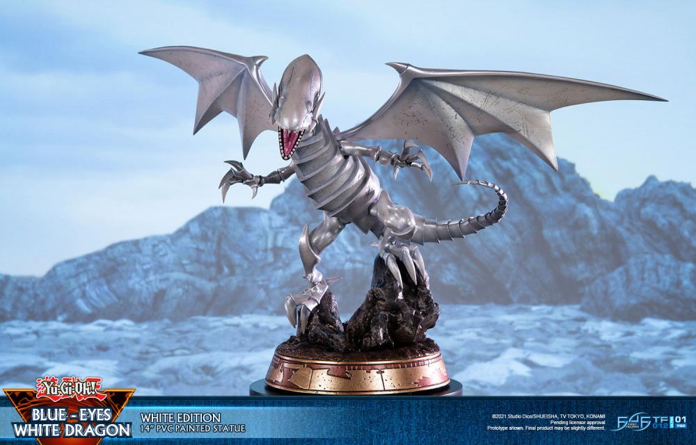Yu-Gi-Oh! Blue-Eyes White Dragon (White Variant) Statue Gallery Image 11