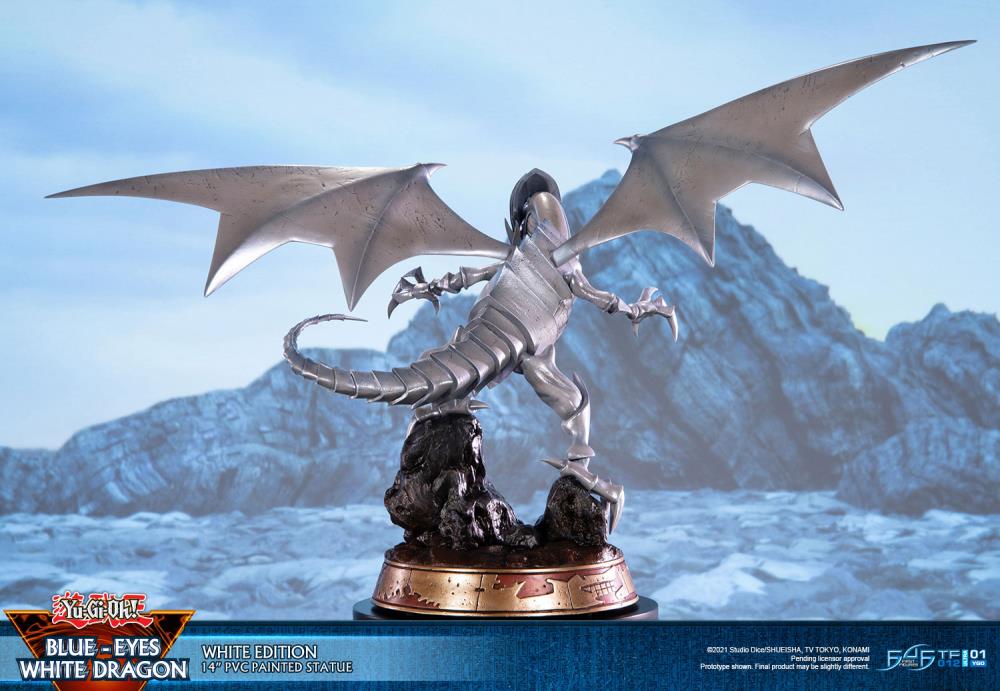 Yu-Gi-Oh! Blue-Eyes White Dragon (White Variant) Statue Gallery Image 6