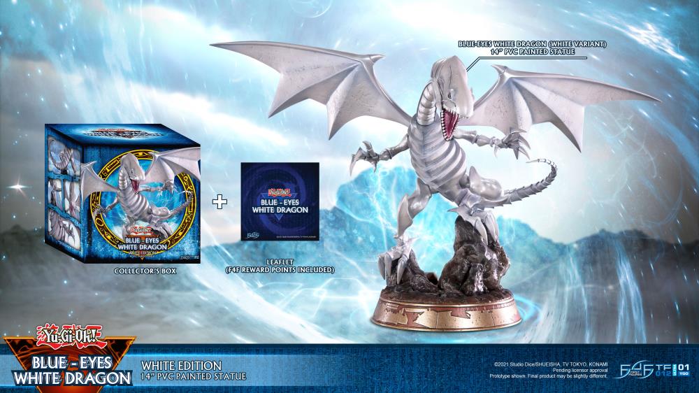 Yu-Gi-Oh! Blue-Eyes White Dragon (White Variant) Statue Gallery Image 21