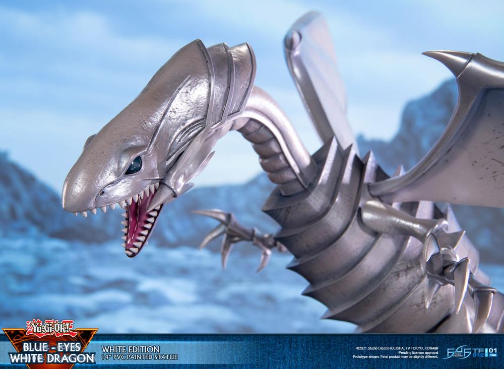 Yu-Gi-Oh! Blue-Eyes White Dragon (White Variant) Statue Gallery Image 13
