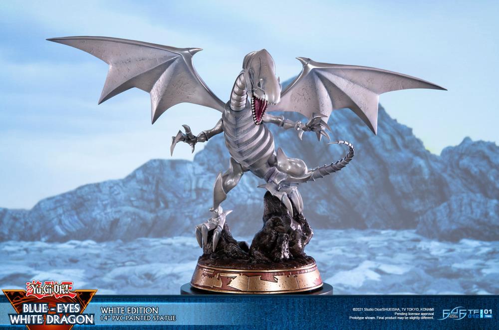 Yu-Gi-Oh! Blue-Eyes White Dragon (White Variant) Statue Gallery Image 12