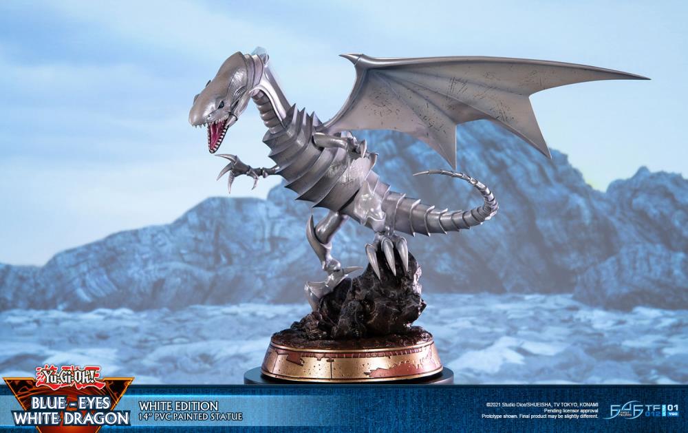 Yu-Gi-Oh! Blue-Eyes White Dragon (White Variant) Statue Gallery Image 10