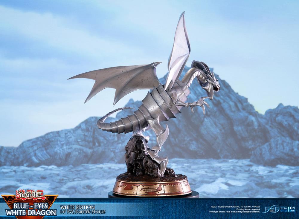 Yu-Gi-Oh! Blue-Eyes White Dragon (White Variant) Statue Gallery Image 5