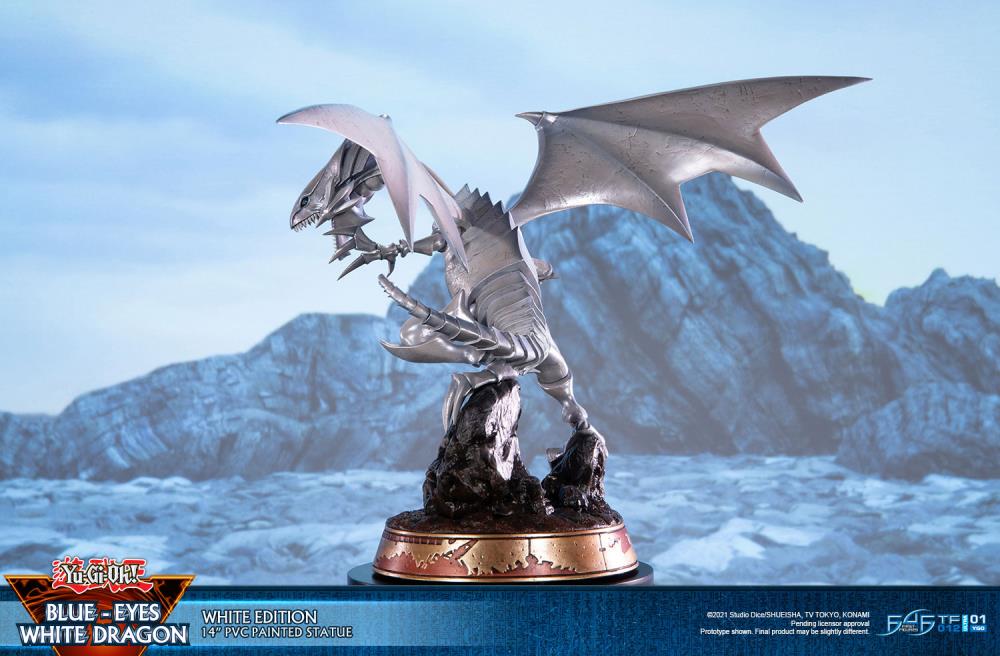 Yu-Gi-Oh! Blue-Eyes White Dragon (White Variant) Statue Gallery Image 8