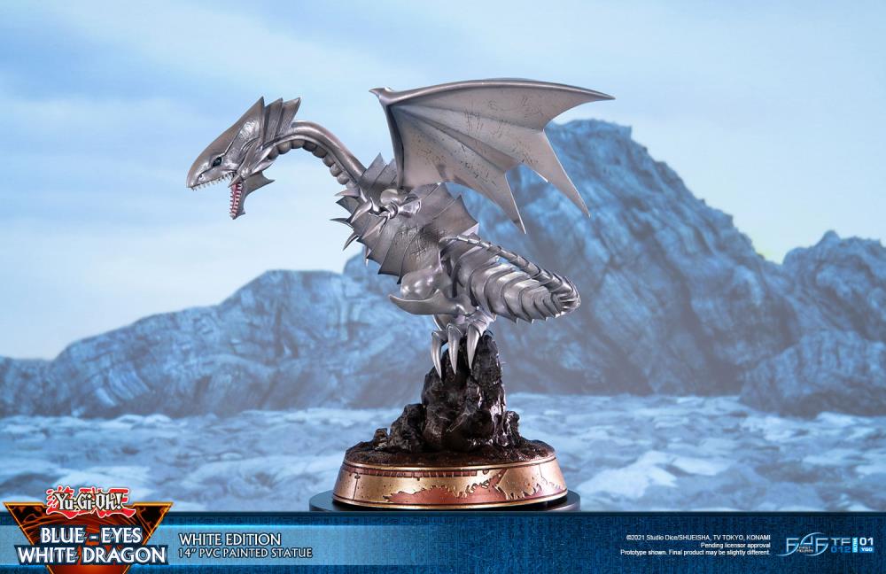 Yu-Gi-Oh! Blue-Eyes White Dragon (White Variant) Statue Gallery Image 9