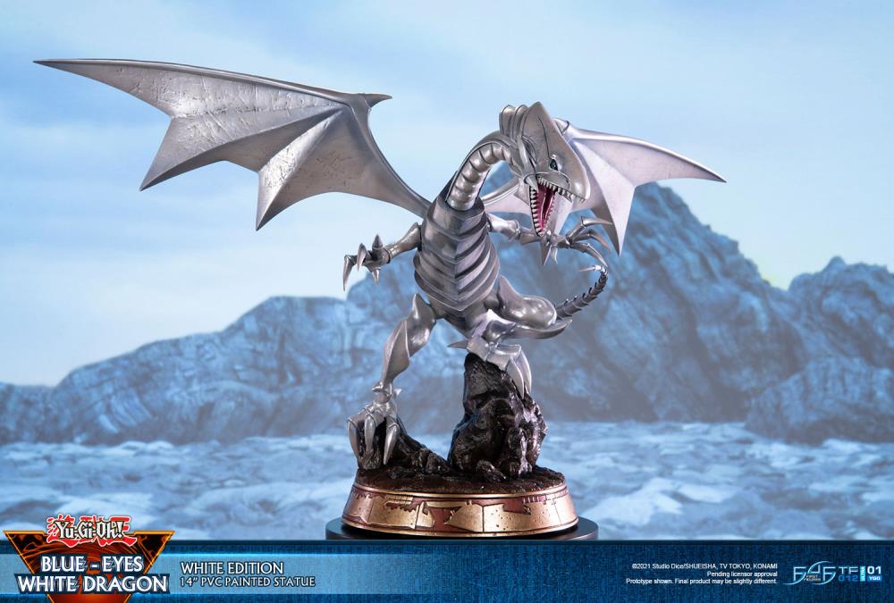 Yu-Gi-Oh! Blue-Eyes White Dragon (White Variant) Statue Gallery Image 3