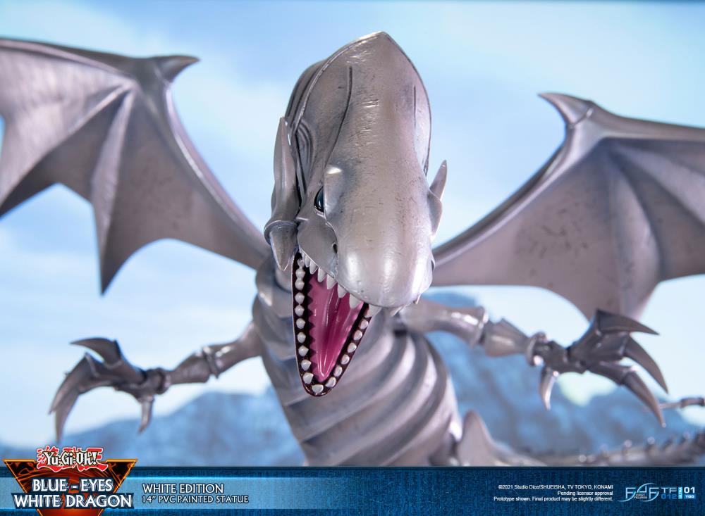 Yu-Gi-Oh! Blue-Eyes White Dragon (White Variant) Statue Gallery Image 14