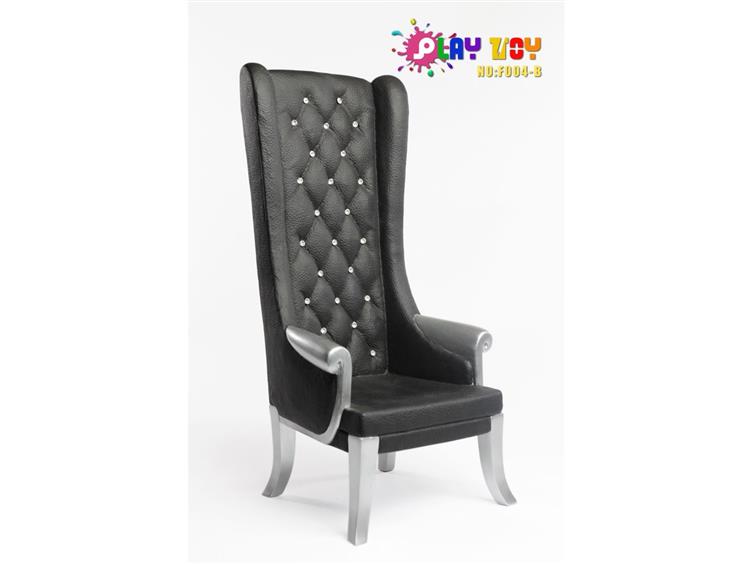 1/6 Scale High Wing Chair - Black Gallery Image 1