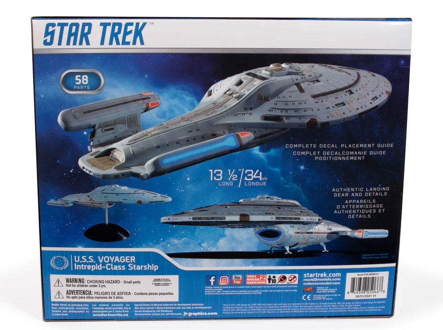Star Trek: Voyager U.S.S. Voyager 1/1000 Scale Model Kit Gallery Image 5