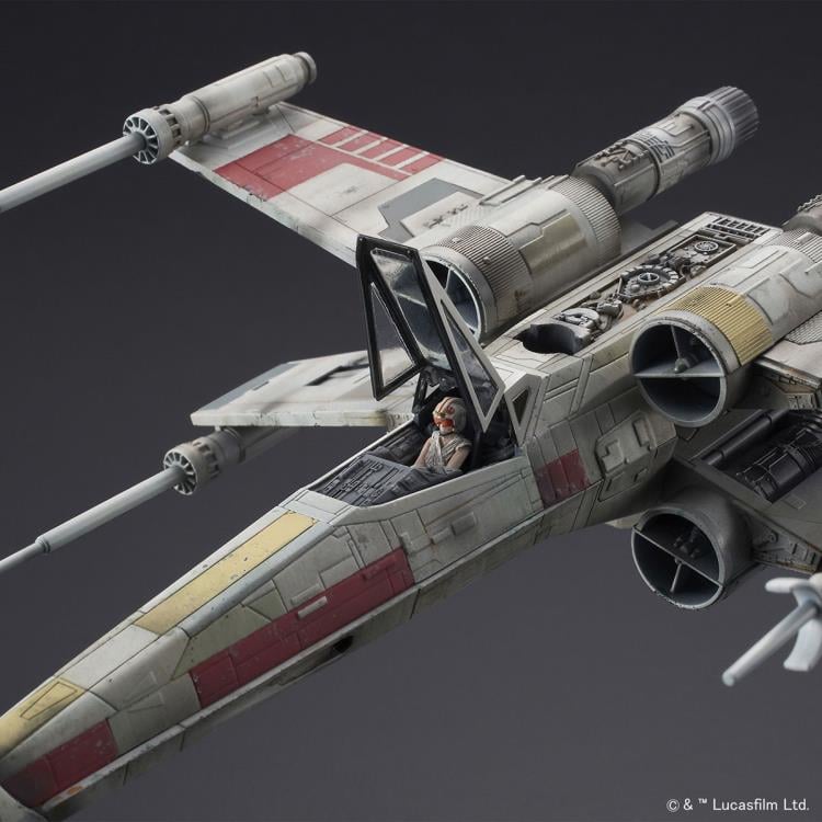 Star Wars: The Rise of Skywalker X-Wing Starfighter Red 5 1/72 Scale Model Kit Gallery Image 9
