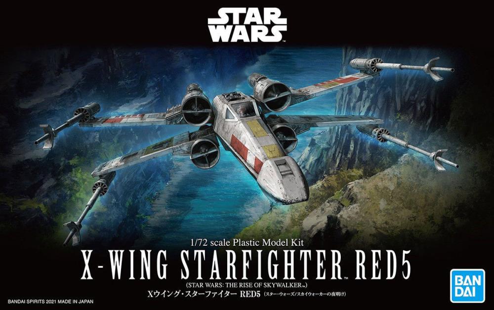 Star Wars: The Rise of Skywalker X-Wing Starfighter Red 5 1/72 Scale Model Kit Gallery Image 13