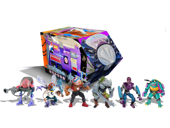 Teenage Mutant Ninja Turtles Retro Rotocast Villains Mutant Module PX Previews Exclusives Set Gallery Image 1