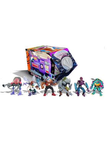 Teenage Mutant Ninja Turtles Retro Rotocast Villains Mutant Module PX Previews Exclusives Set Gallery Image 2