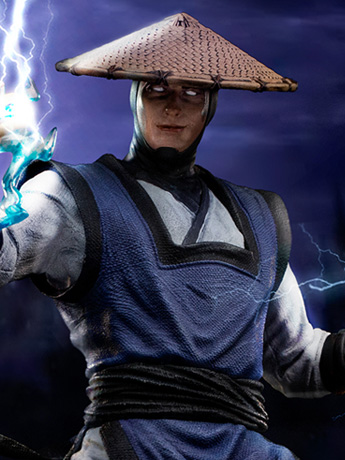 Mortal Kombat II Raiden 1/10 Art Scale Statue Gallery Image 2